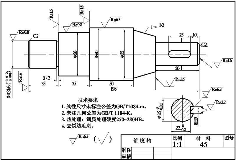 图中键槽的深度是