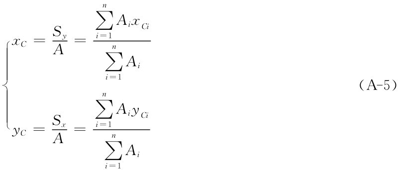 x C＝Sy ∑n Aix Ci■ A＝n i＝1■∑i＝1 n∑i＝1 Ai （A－5） Aiy Ci A＝y C＝Sx■∑i＝1 n Ai