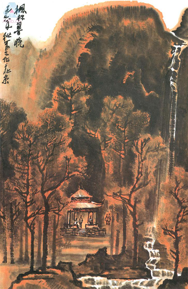 李可染枫林暮晚 李可染枫林暮晚.png