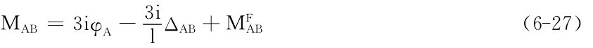 MAB＝3iφA－3iΔAB＋MFAB（6－27） l