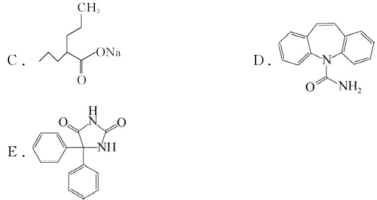 CH|3|C. ‖ONa D. O E.