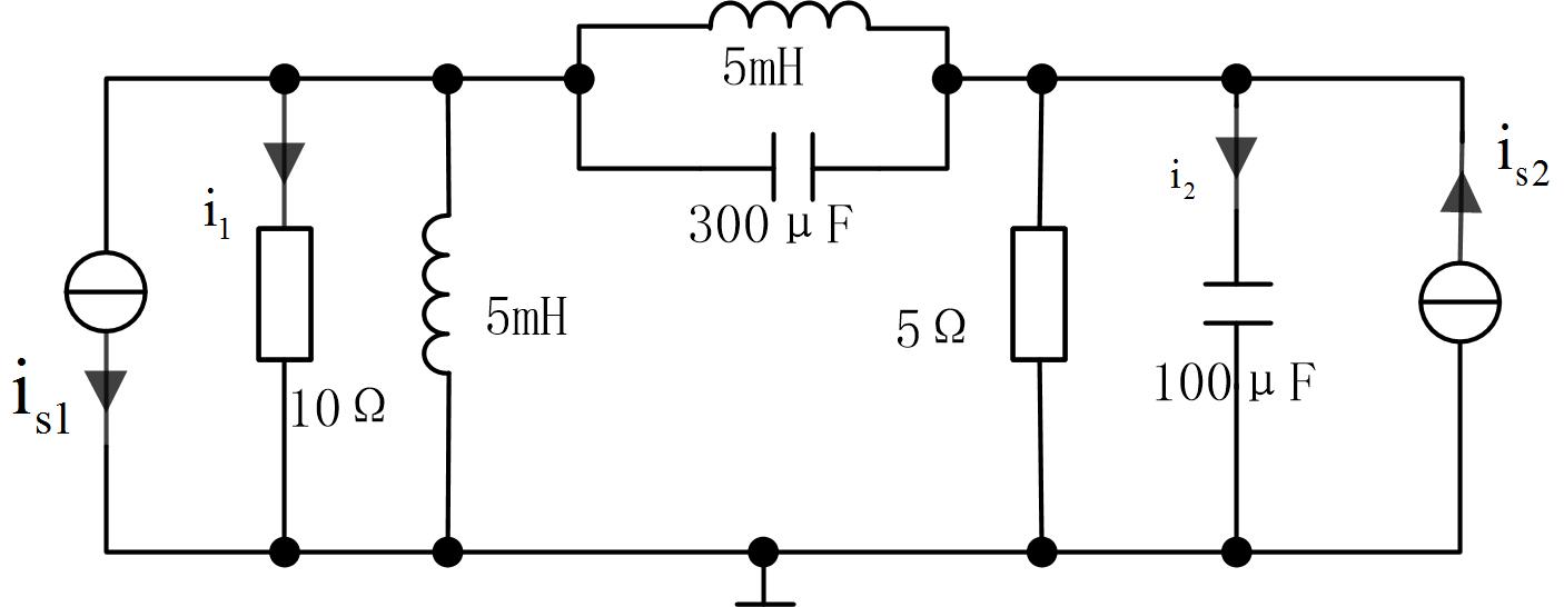 电路如图所示,已知,用节点法求电流和