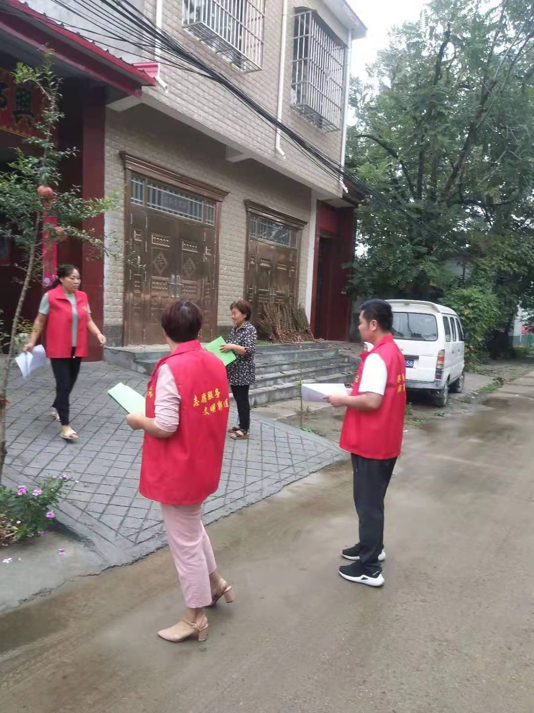 韩楼村防诈骗宣传活动
