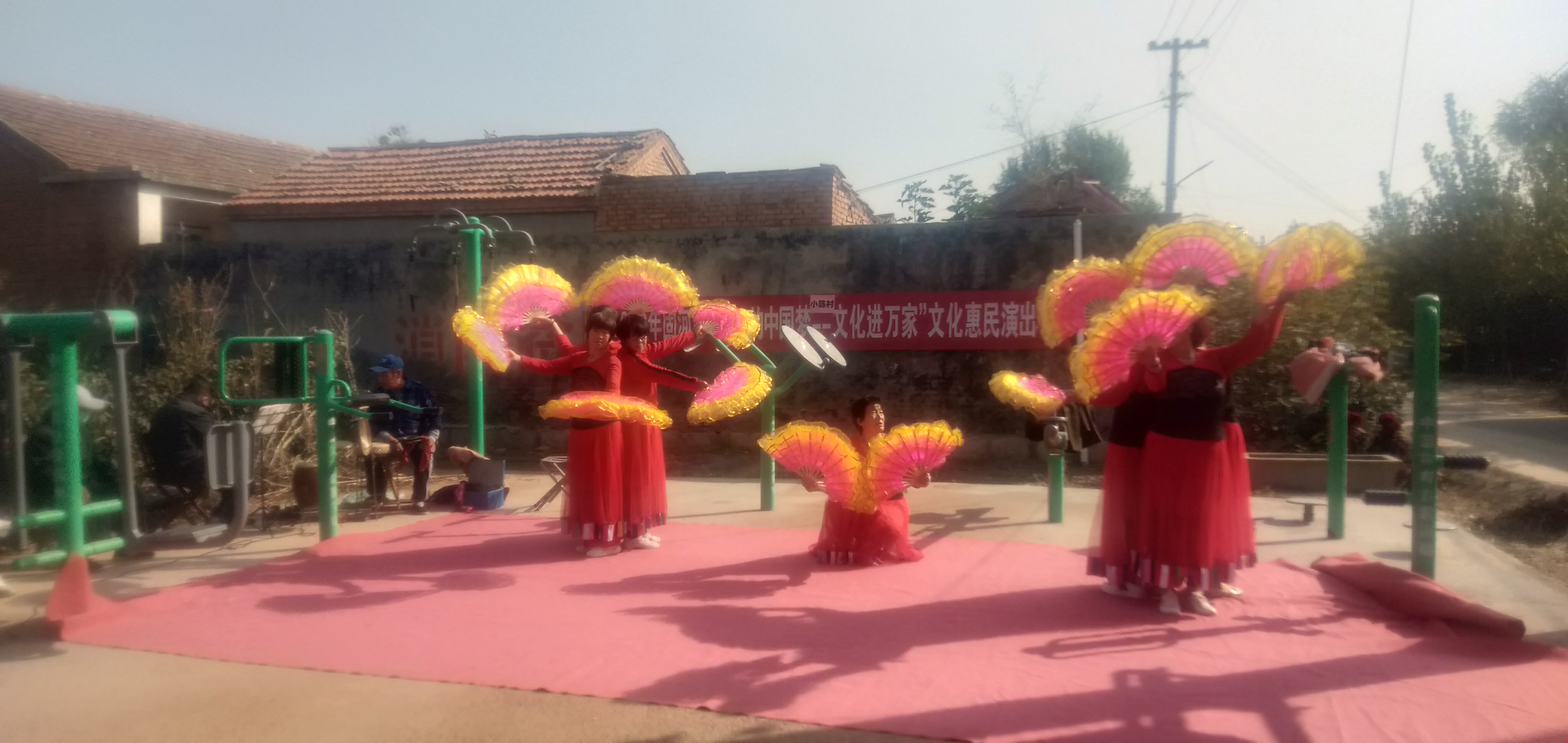 高唐县固河镇小陈村开展“我们的中国梦，文化进万家”活动