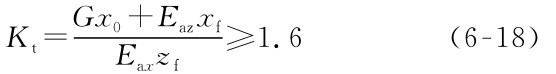 Eaxzf≥1.6Kt=zxfGx0+Ea（6-18）