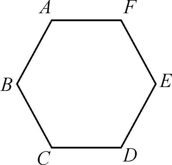 如图,六根木条钉成一个六边形框架abcdef,要使框架稳固且不活动,至少