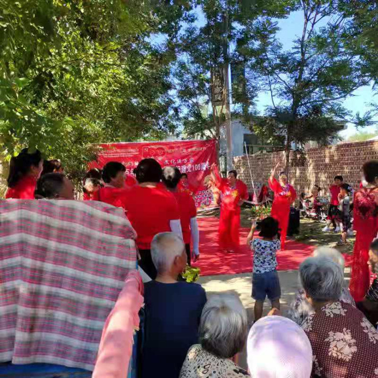 [冠县]庆祝中国共产党成立一百周年，初心永铸，百年芳华，我们的中国梦，文化进万家活动走进清水镇前东汪村