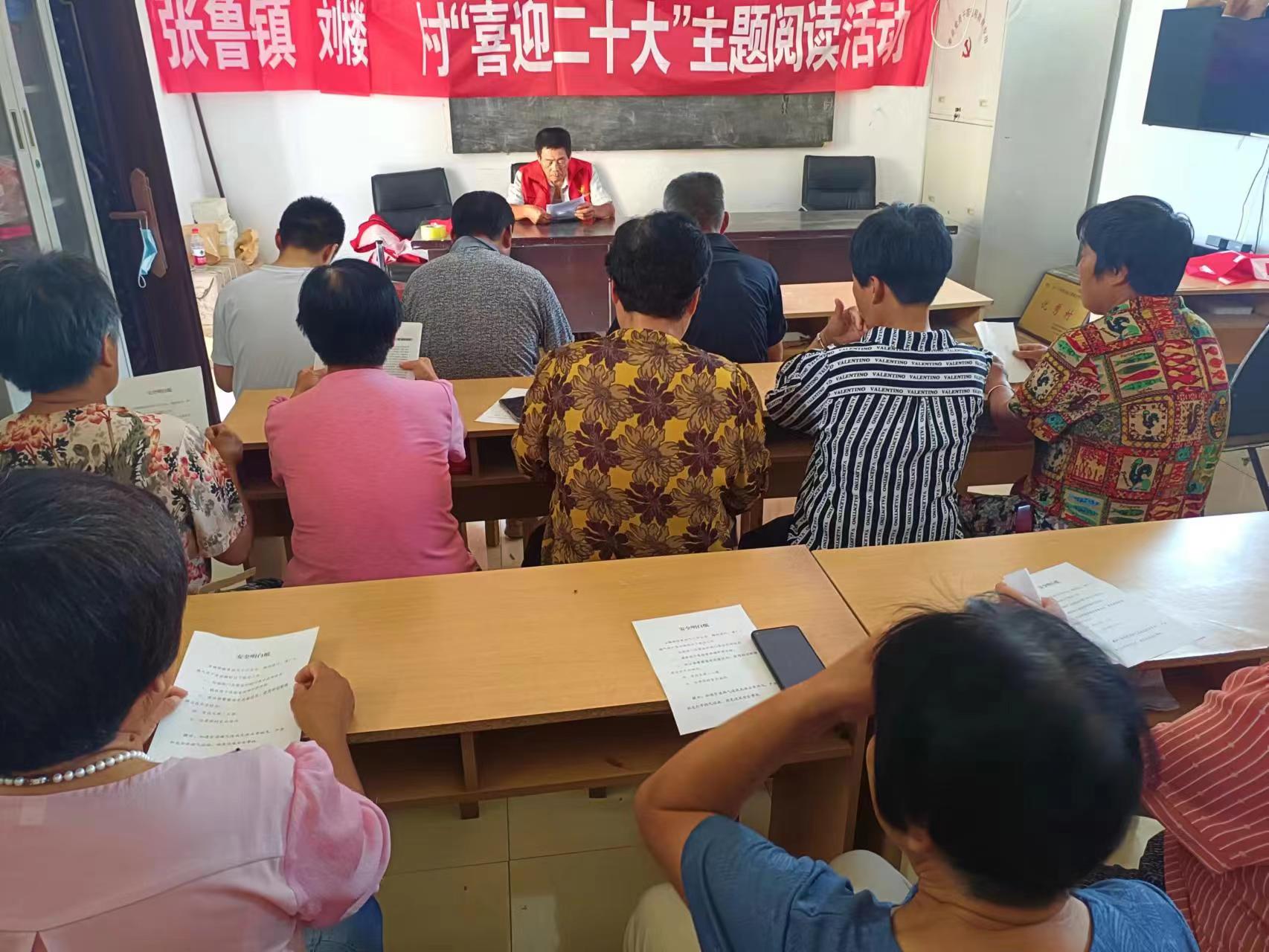 【莘县】张鲁镇刘楼村阅读活动