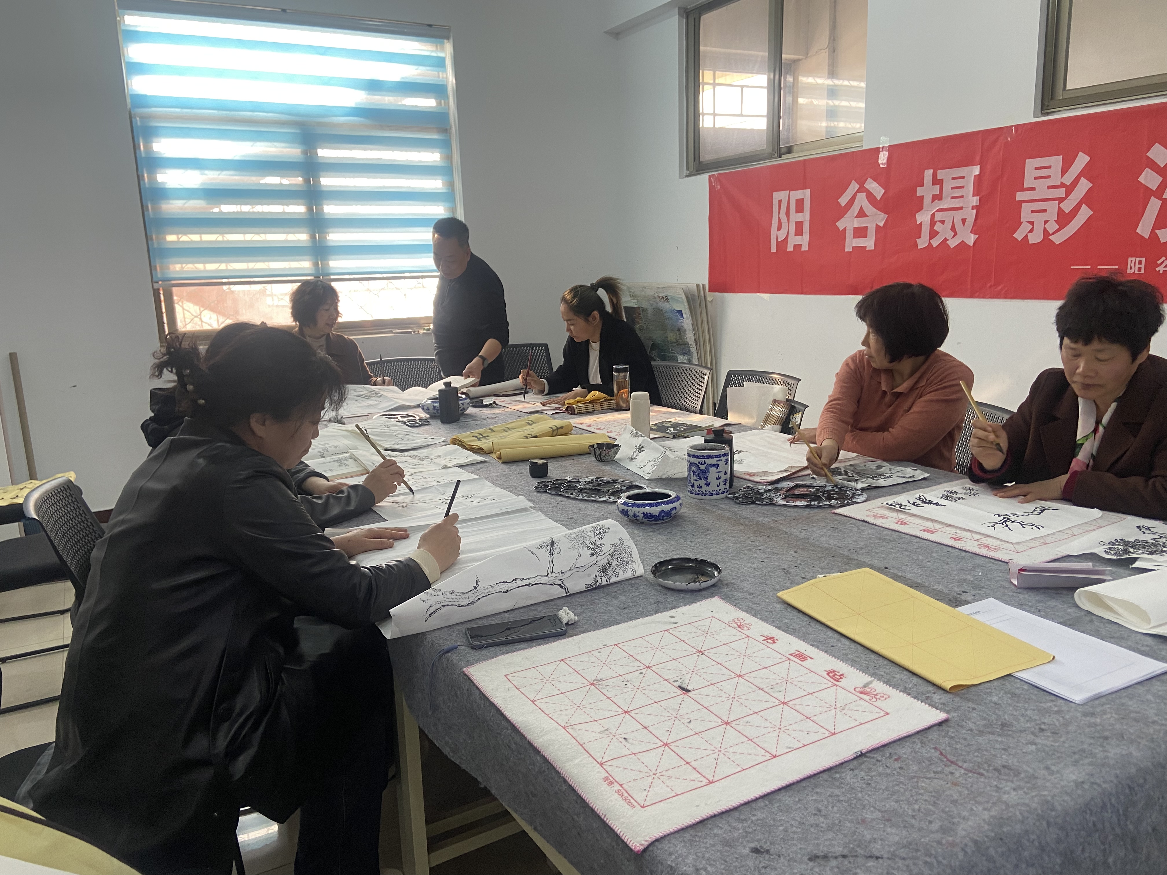 阳谷县文化馆春季公益培训班（国画班）