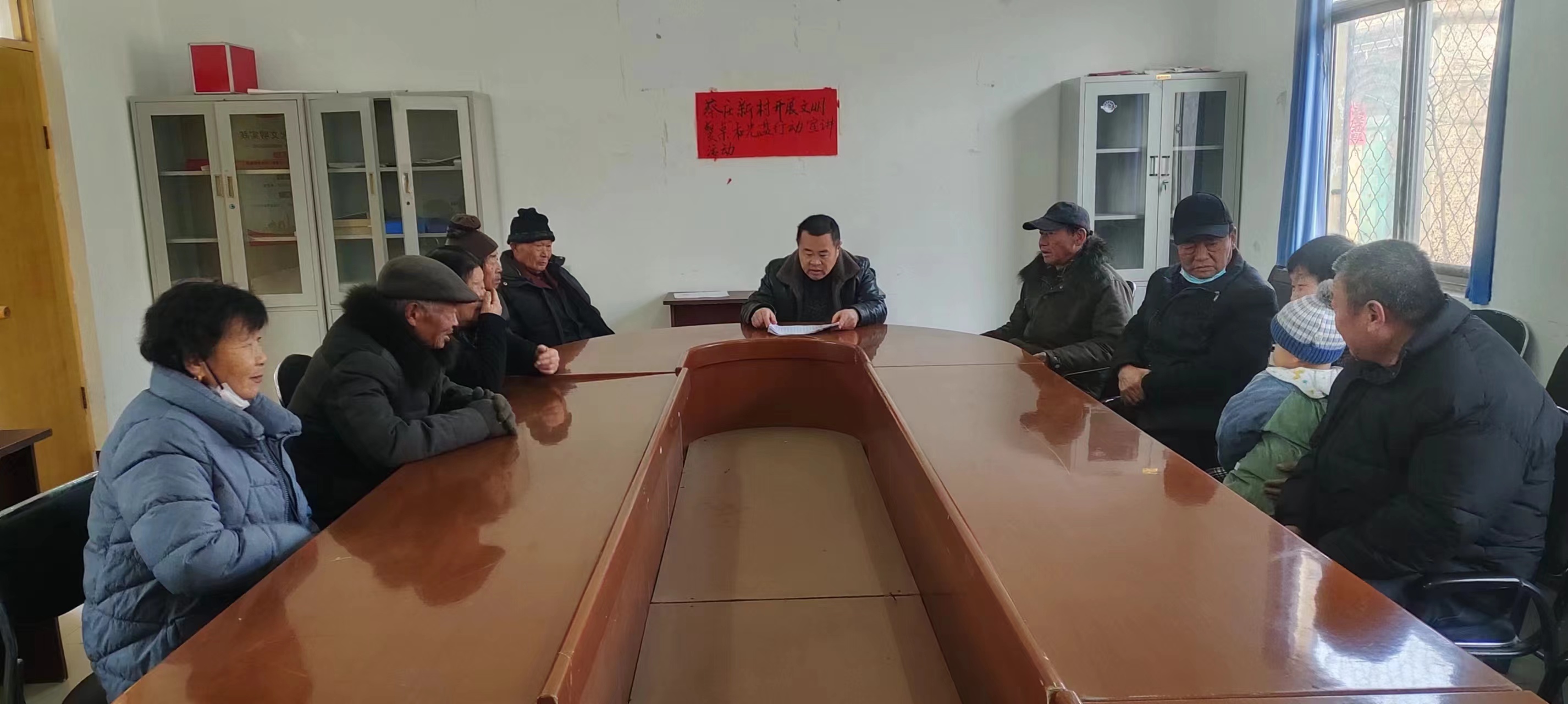 高唐县尹集镇蔡庄开展文明餐桌和光盘行动宣讲活动