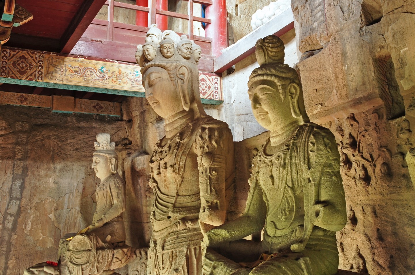 第九窟下层观音、普贤、文殊上半身像DSC_1136