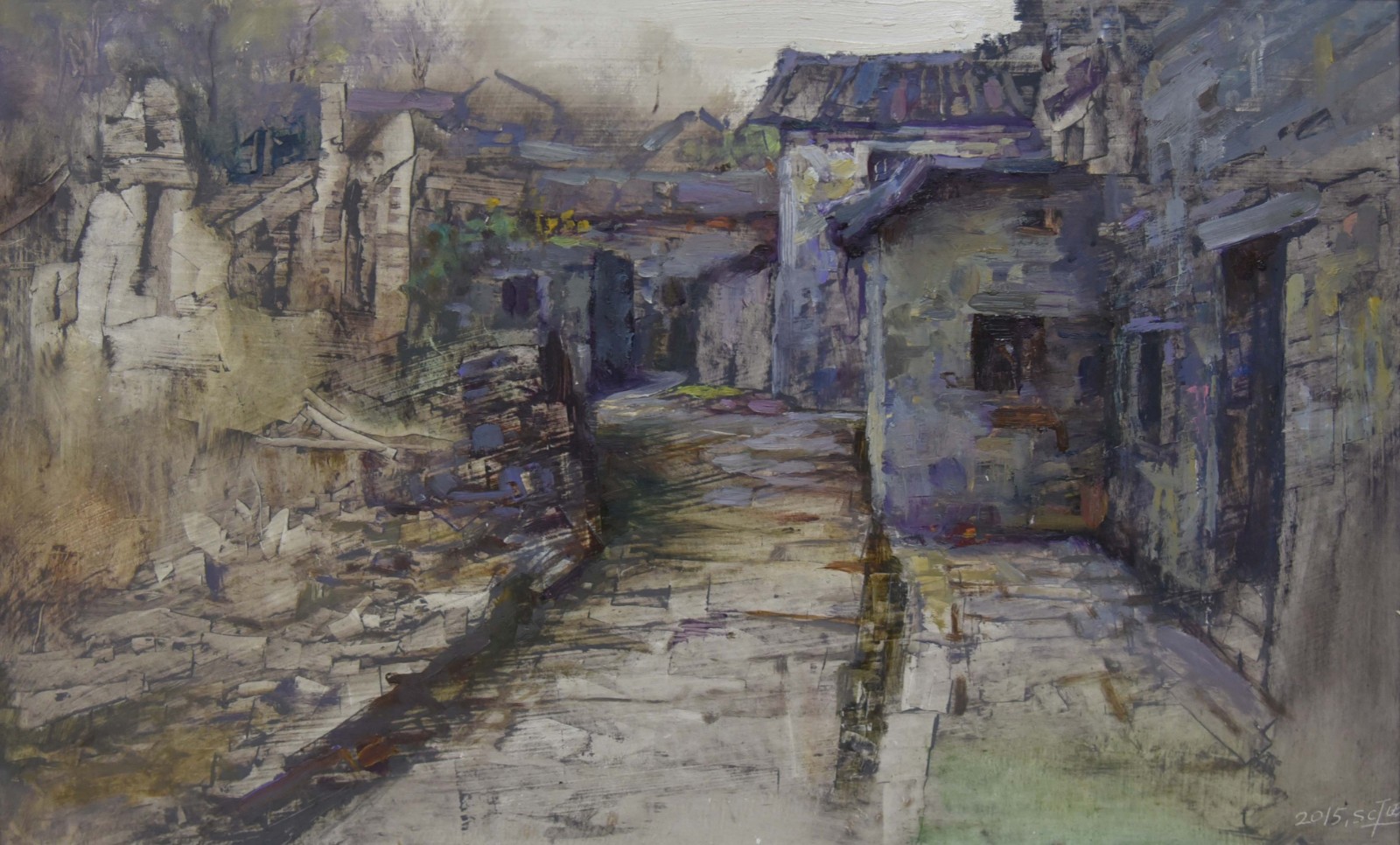 临武车头村_油画_2015