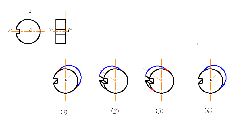 根据两视图,选择正确的斜二测轴测图(多选)().
