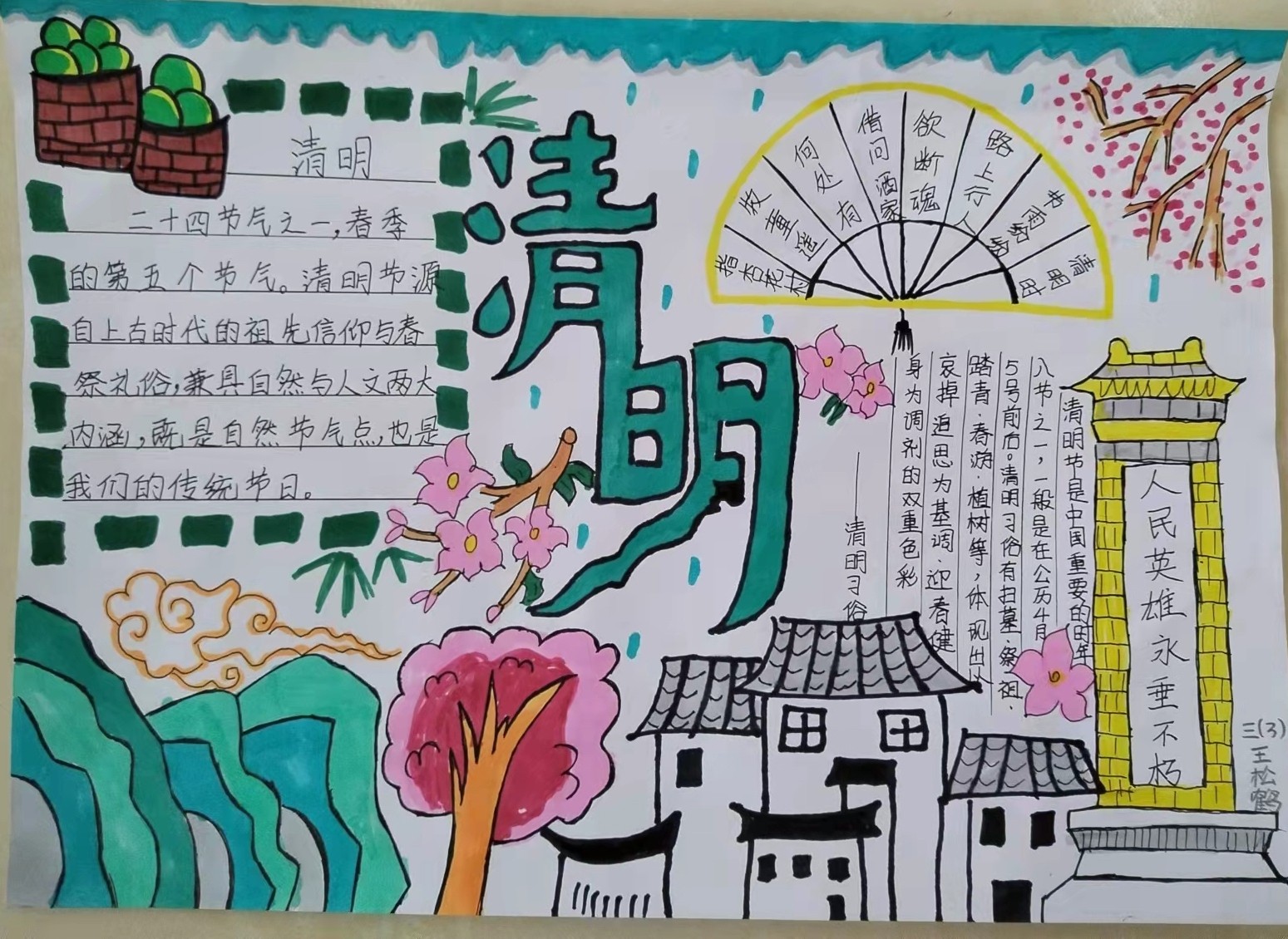 新华小学 三三班 王松鹤