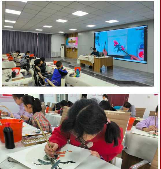 高唐县图书馆尼山书院寒假少年水墨画公益培训圆满结束
