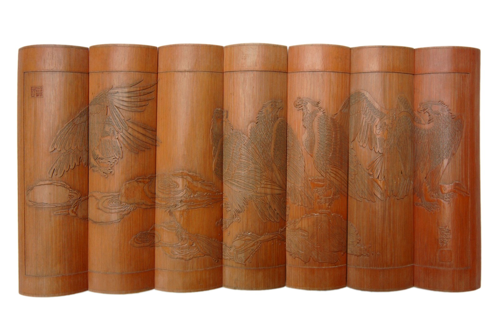 鹰竹画日本客人藏(1)