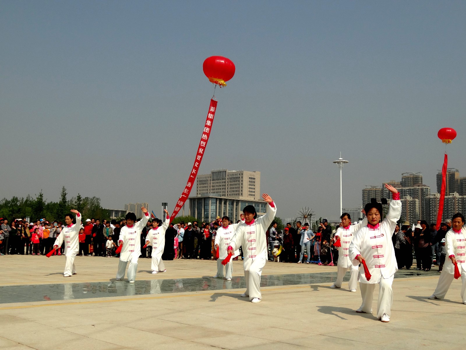 汶水广场太极扇