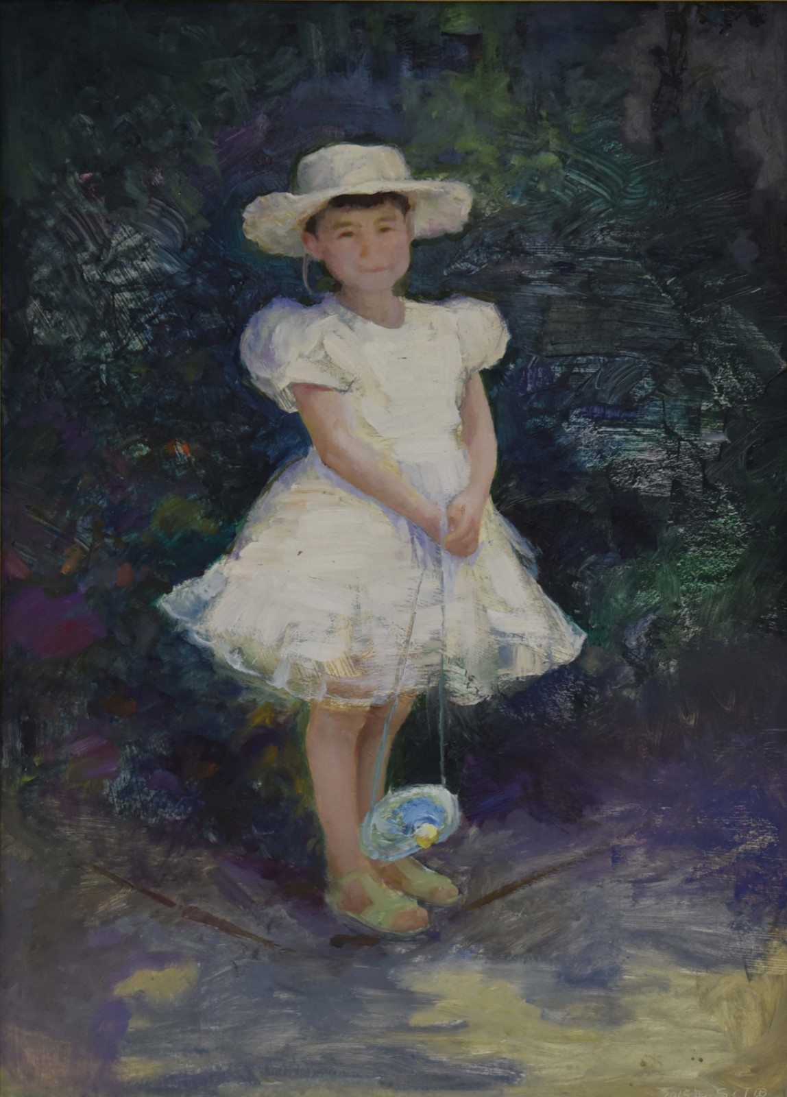 小白裙_油画_2015