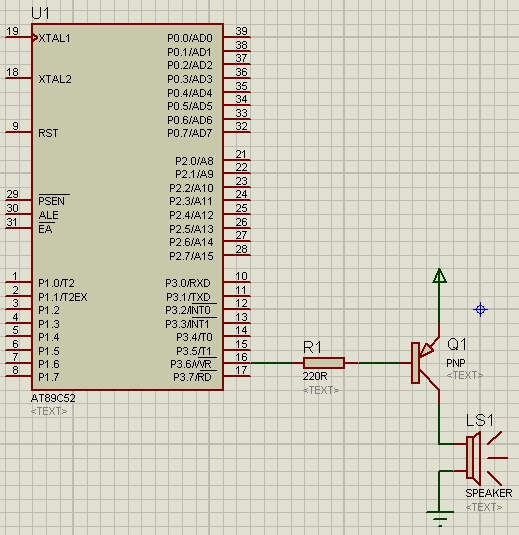 定时器控制无源早蜂鸣器发声电路图