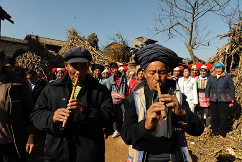 在祭祀时也会演唱