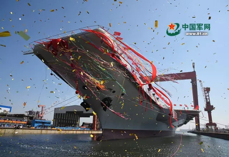 习近平强军思想-2017年4月26日,我国第二艘航空母舰下水仪式.jpg