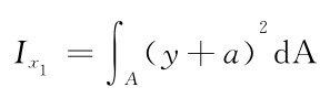 2 Ix1＝∫A（y＋a）d A