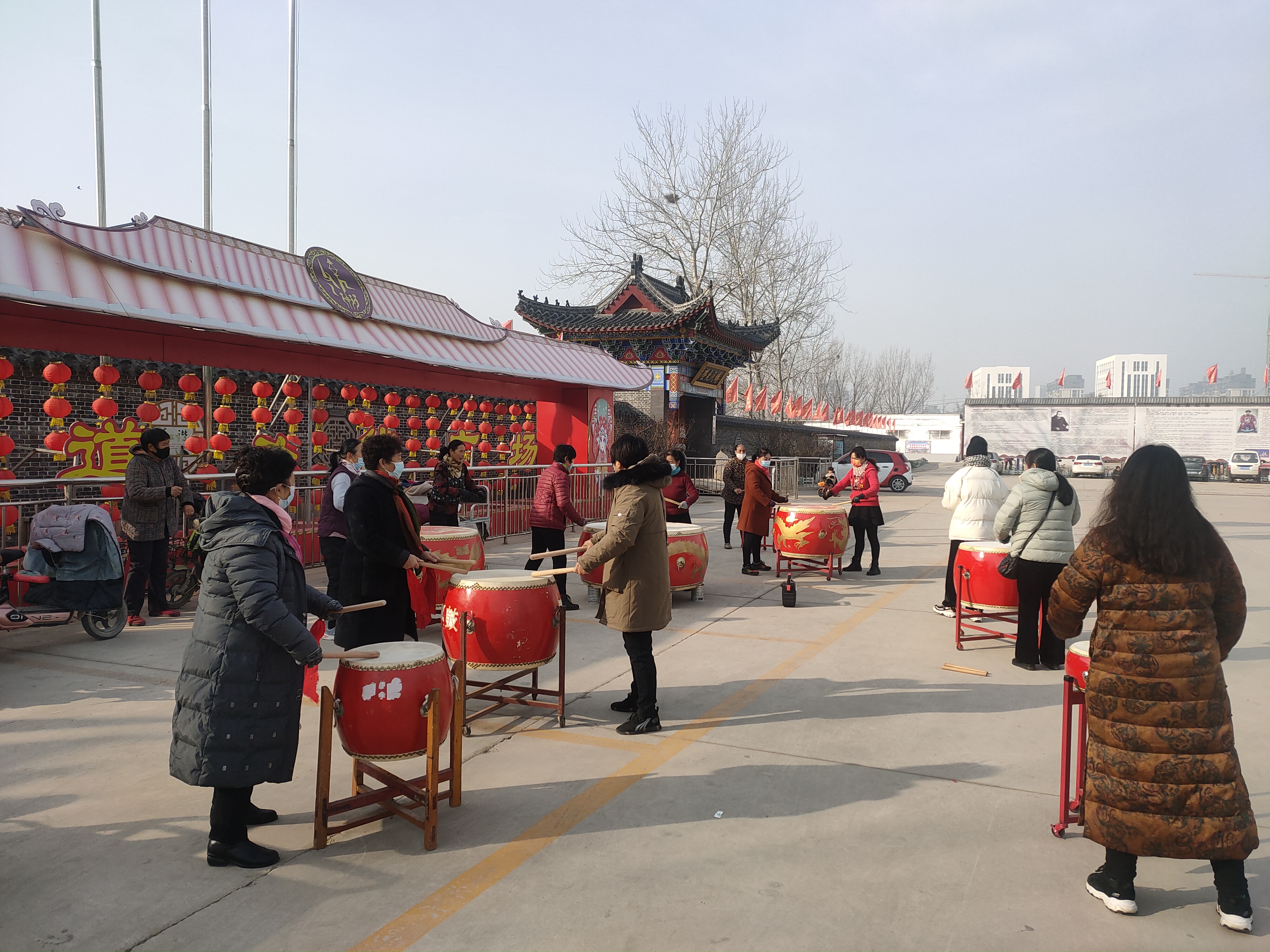 【度假区】湖西街道办事处文化站开展大鼓培训活动