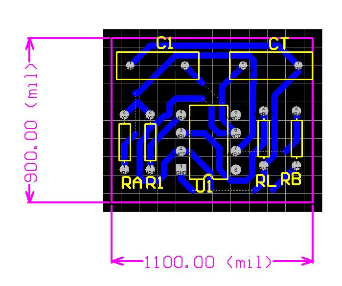 新建pcb项目多谐振荡器,多谐振荡器的原理图,并按图3