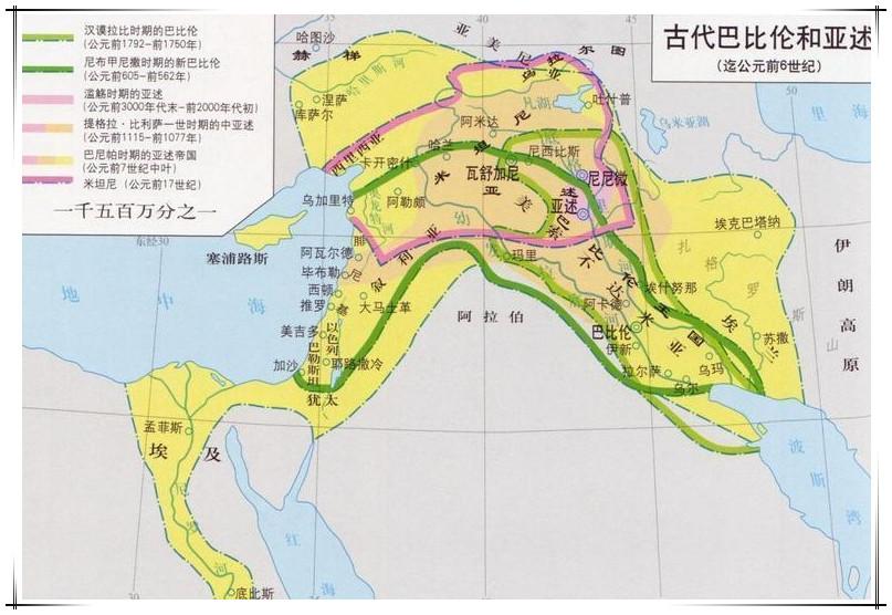 在两河之间的美索不达米亚平原上产生和发展的古文明称为两河文明或