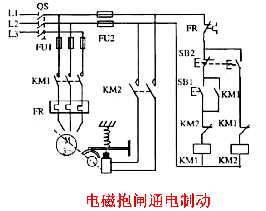 电机电磁制动器接线图片