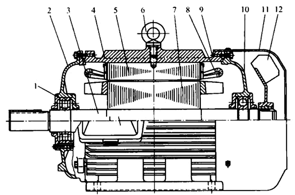 12槽24片转子绕组接线图