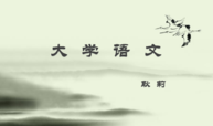 大学语文课程封面