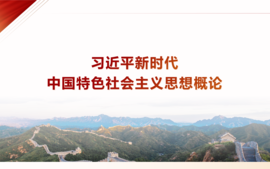 习近平新时代中国特色社会主义思想概论课程封面