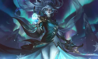 神秘蓝衣女巫的奇幻场 奇幻 魔法 蓝色 4K