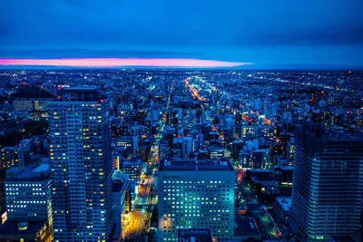 都市夜景 城市 夜晚 灯光 4K