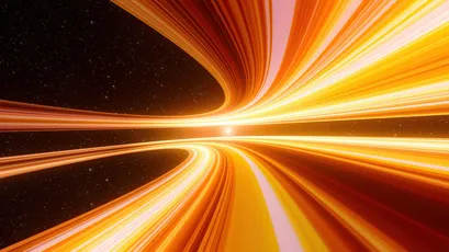 未来科技感的时空隧道 太空 速度 色彩 4K