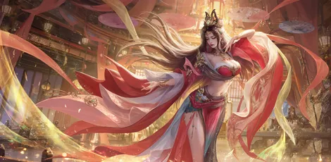 华丽的幻想风格女性角 幻想风格 女性角色 华丽服饰 8K