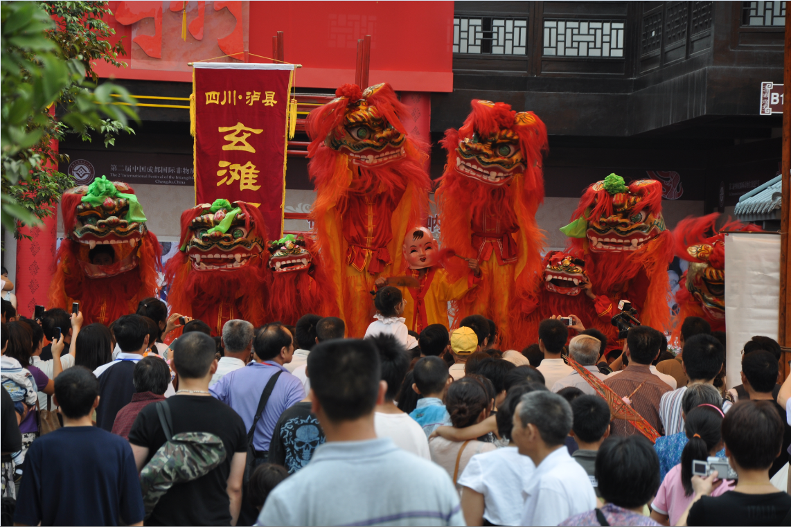 泸县玄滩镇舞狮图片