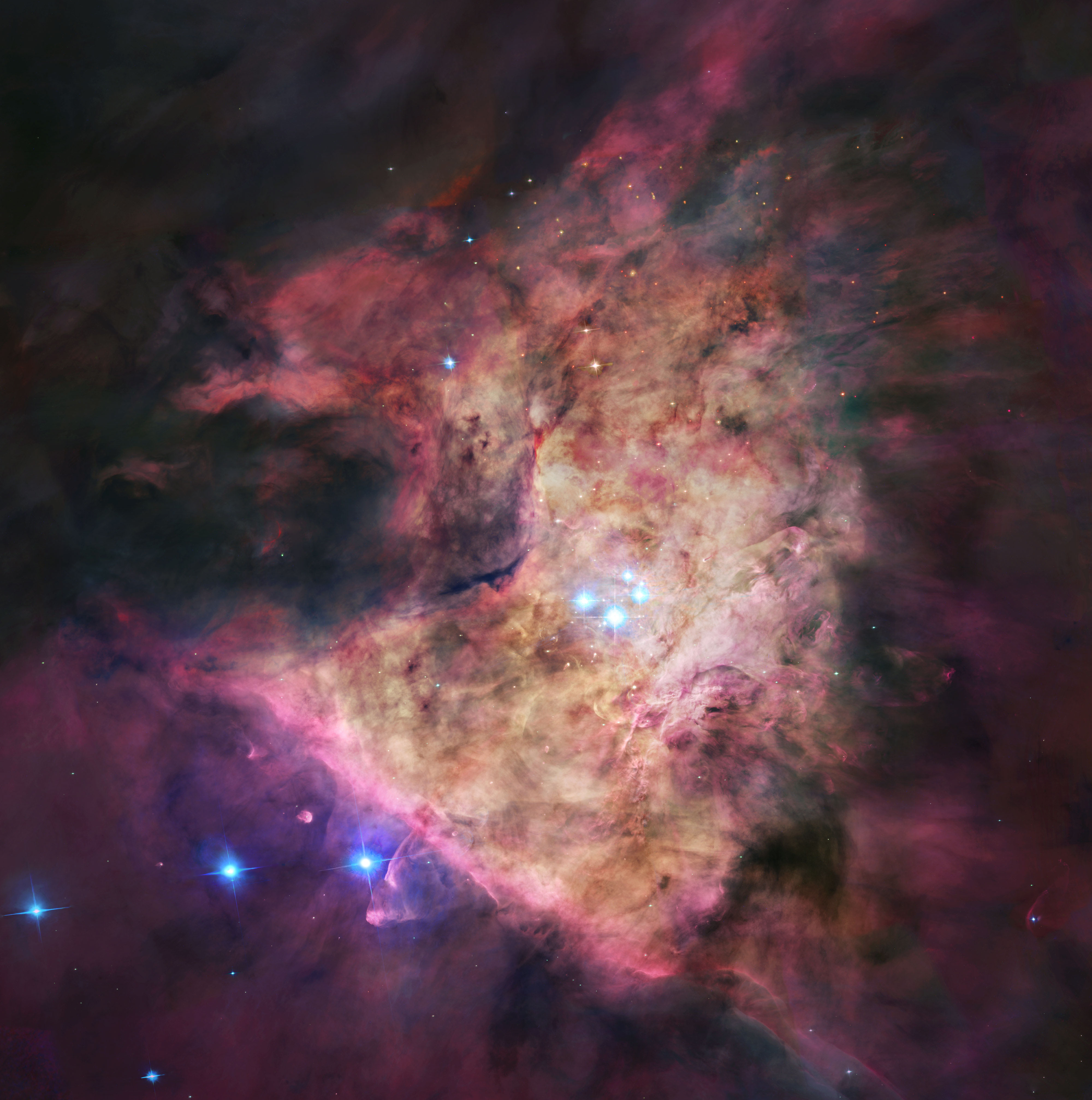 猎户座星云中心的四边形星团