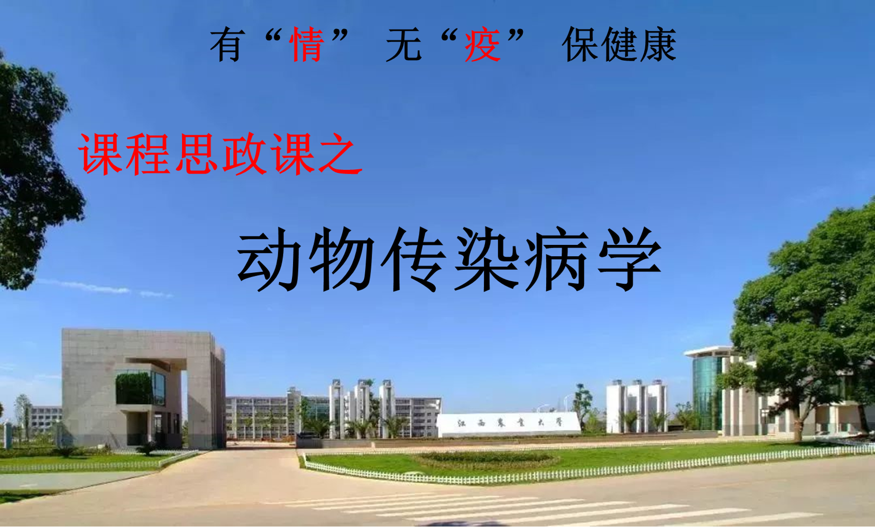 动物传染病学课程封面