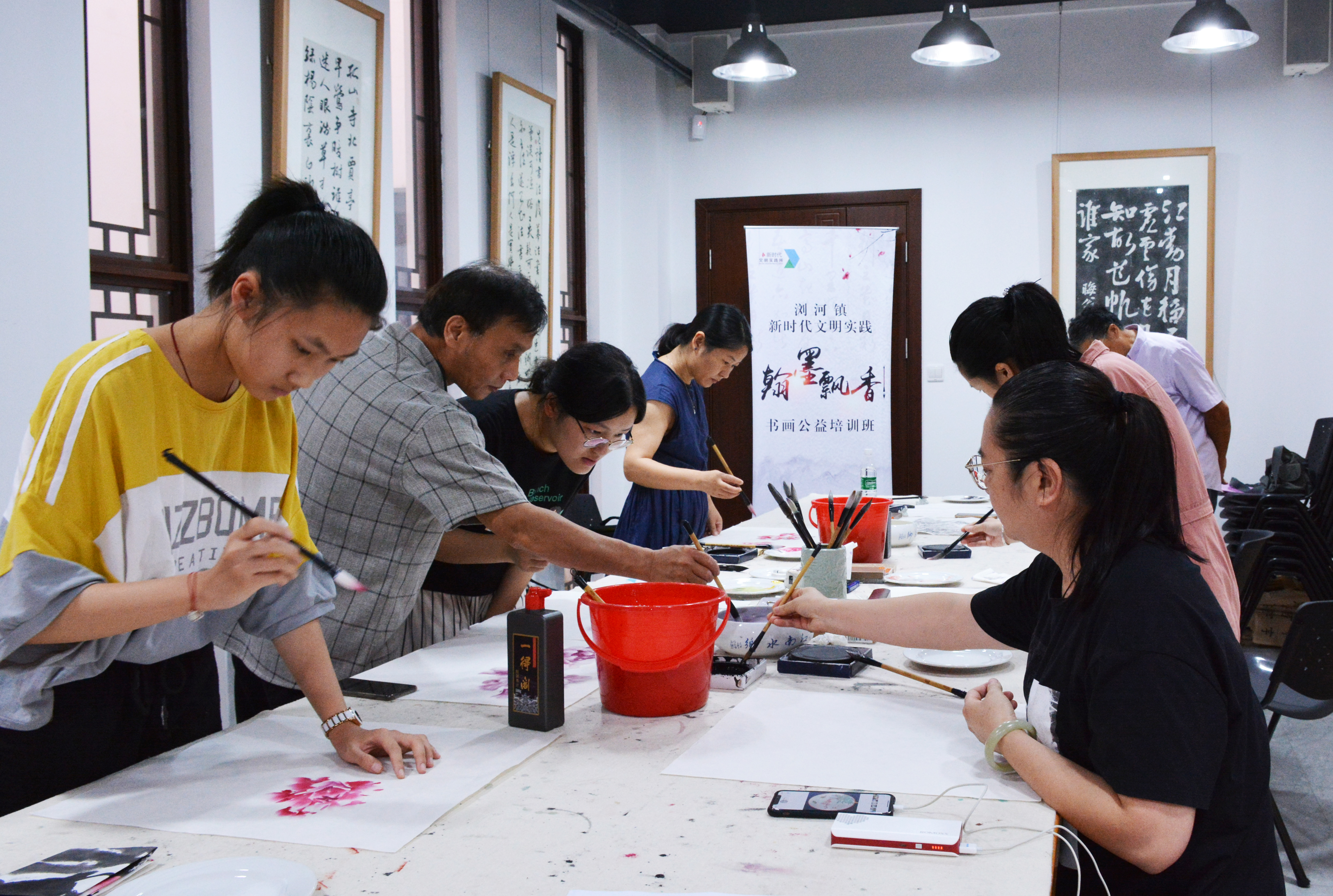【浏河镇新时代文明实践所】第二期"翰墨飘香"国画公益培训班⑩