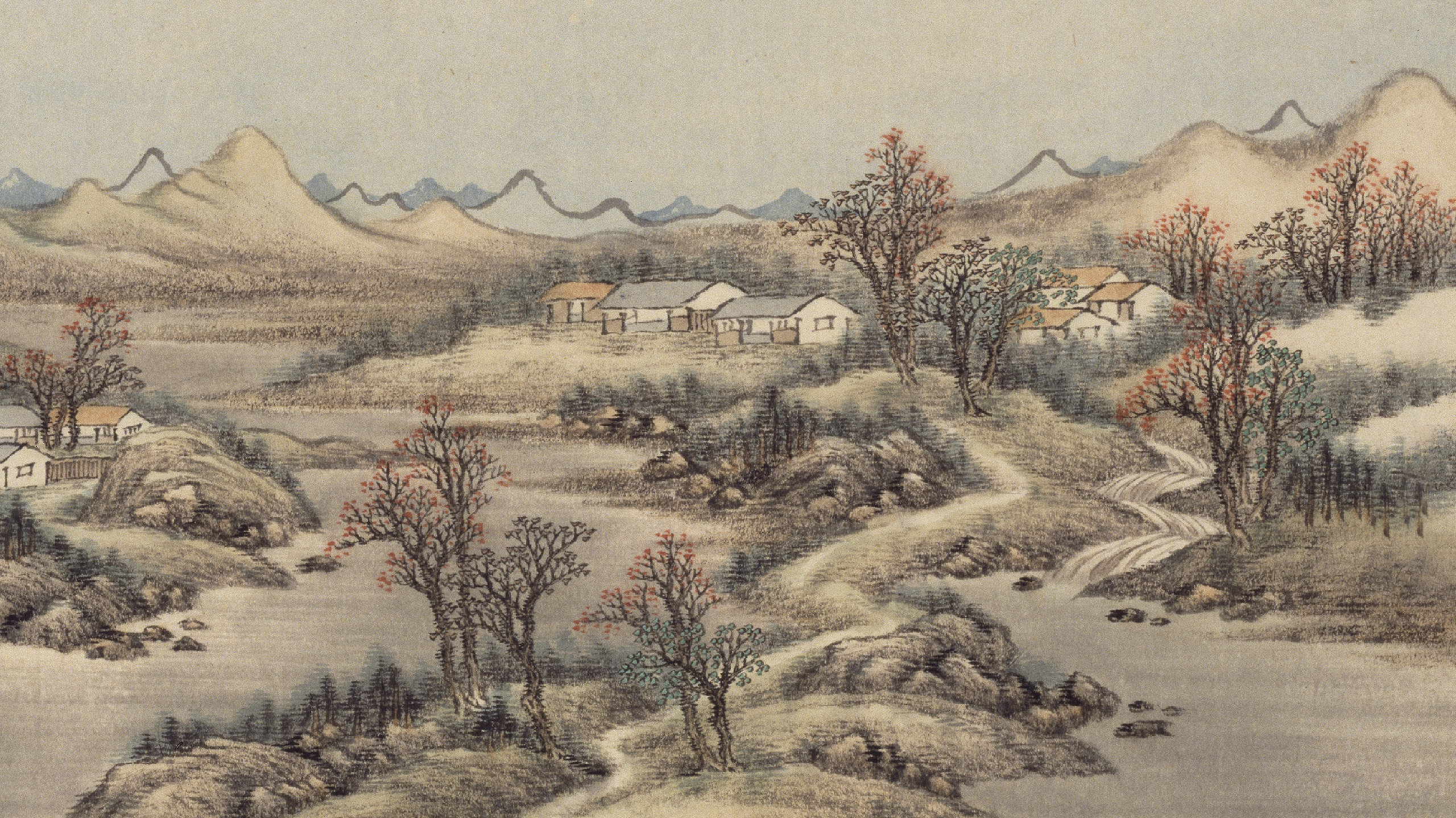 清 允禧江山秋霁图卷