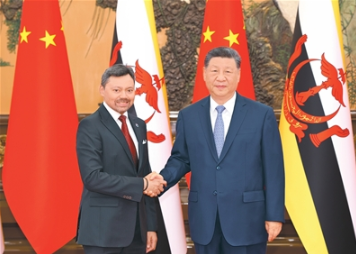 5月12日下午,国家主席习近平在北京人民大会堂会见来华进行正式访问的文莱王储比拉。.png
