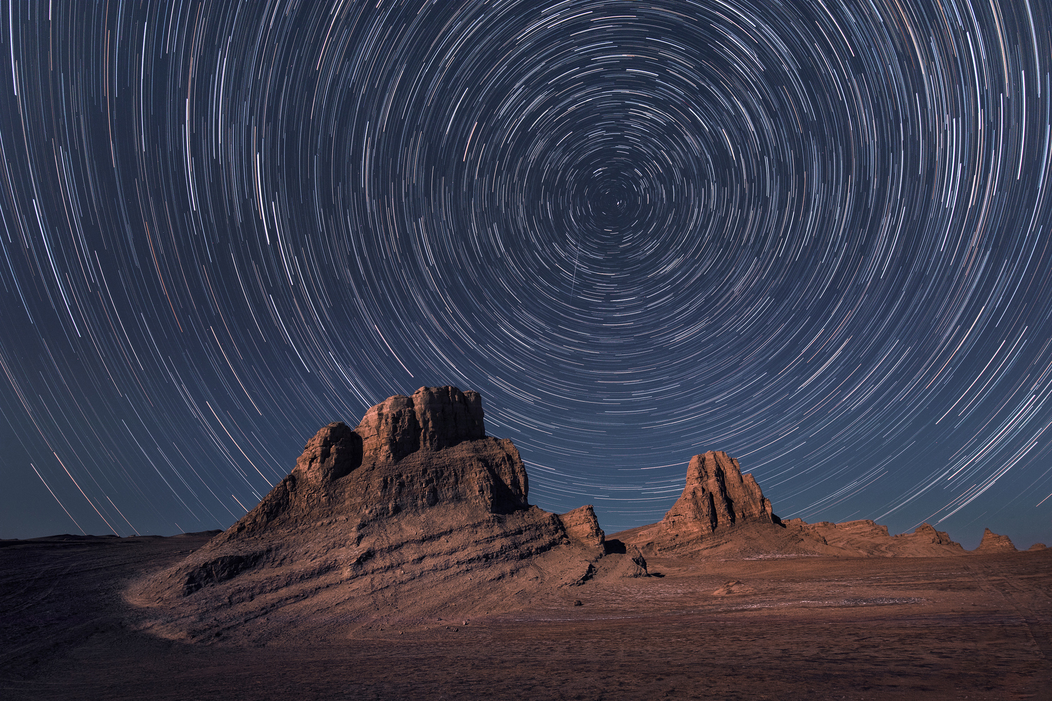 Star Trails for a Red Planet