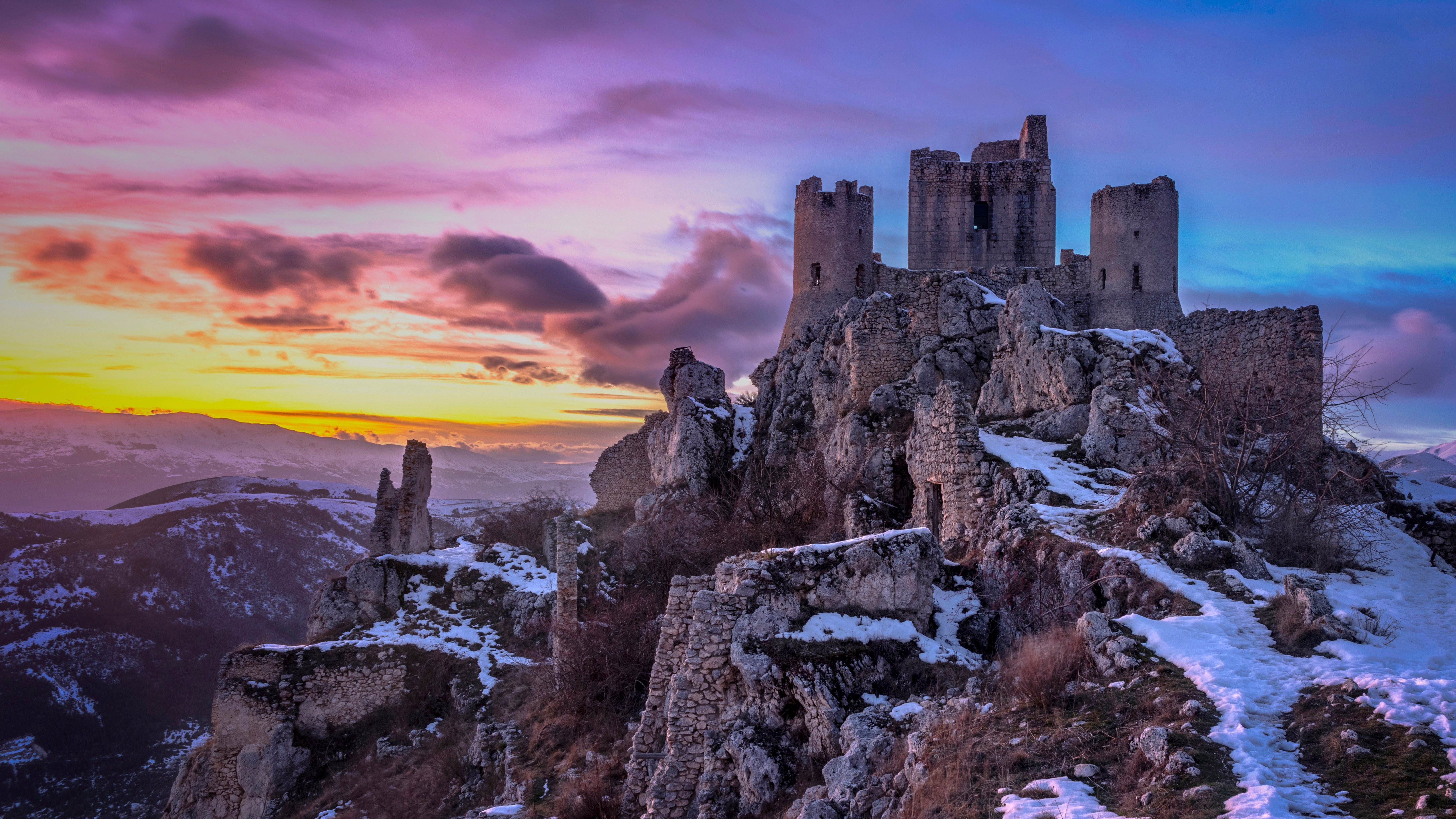 阿布鲁佐的 Rocca Calascio，意大利