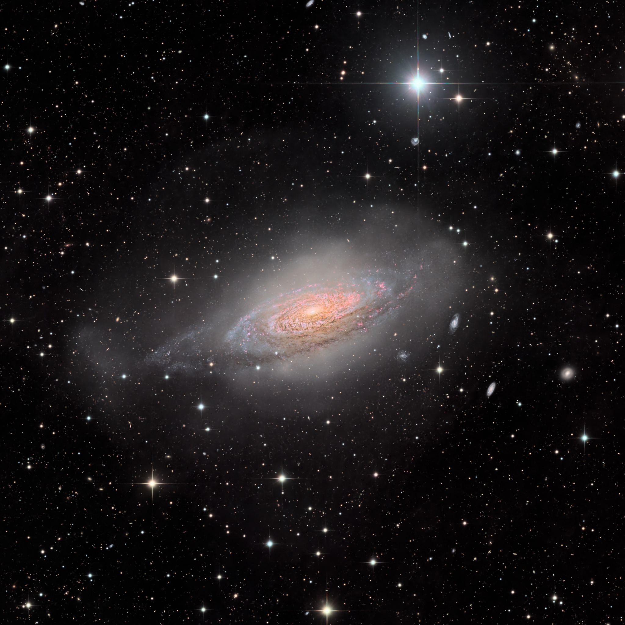 NGC 3521：气泡里的星系