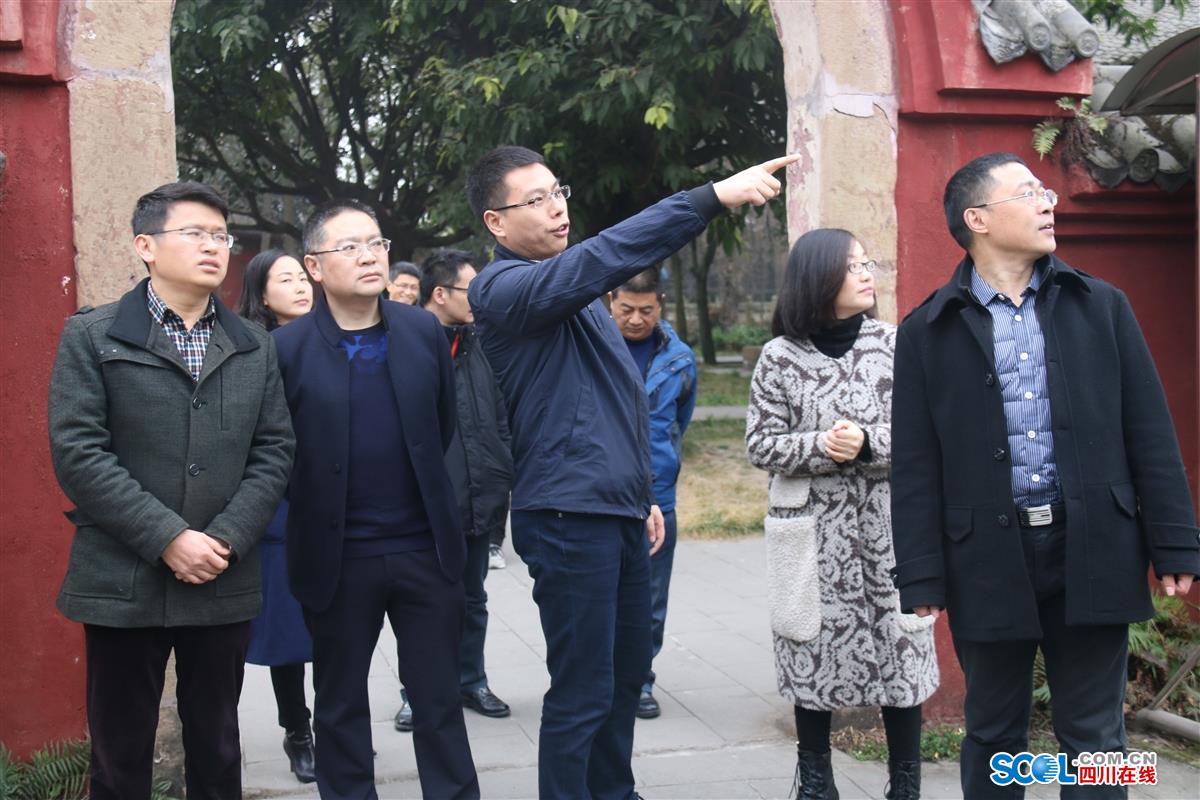旌阳区领导一行到孝泉镇,德新镇调研文化旅游产业